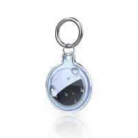 AirTag Schlüsselanhänger - RPD TPU Case, wasserabweisend, transparent, Blau – Bild 1
