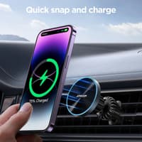 Joyroom - Magnetic Wireless Car Charger Holder 15W, JR-ZS240 Pro, Black – Bild 2