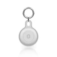 AirTag Keychain - RPD Silicone Case with Shield Emblem, White – Bild 1