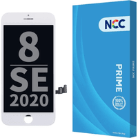 Apple iPhone 8 / SE 2020 Frontglas / LCD, NCC Incell (Prime), Weiss – Bild 1