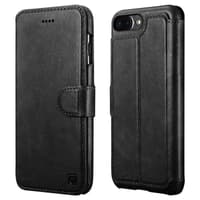 iPhone 7+/8+ iCarer Custodia a portafoglio staccabile in pelle PU nero – Bild 1