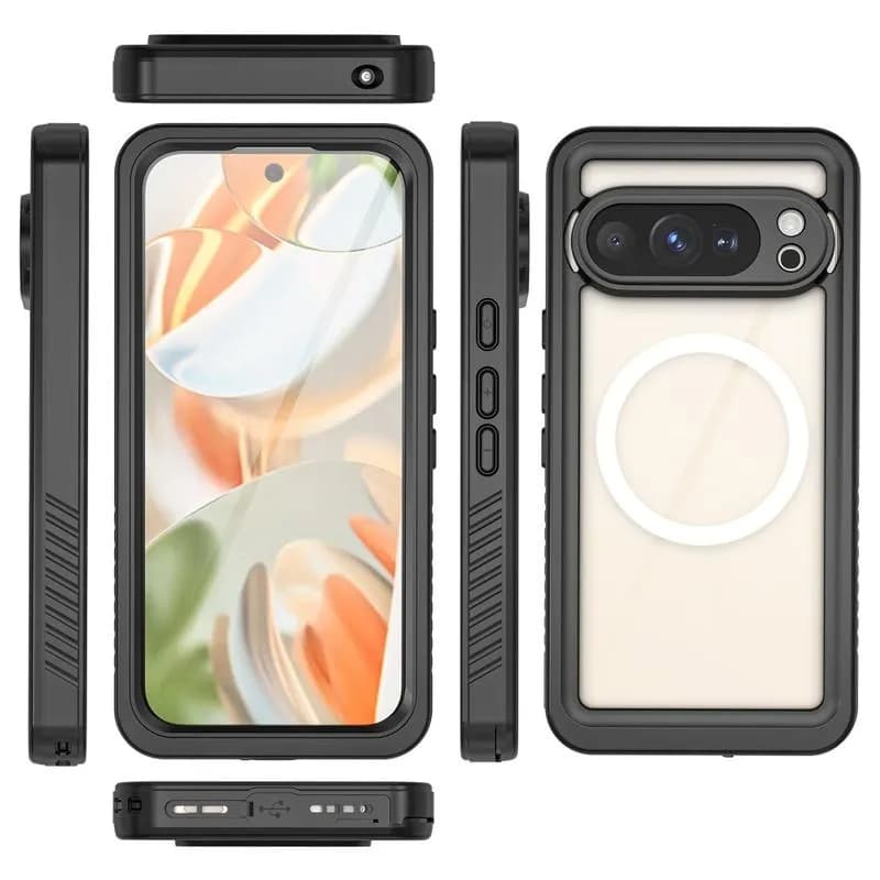 Google Pixel 10 Pro - Redpepper IP68 FS Series Wasserdichtes Outdoor Case, schwarz – 3