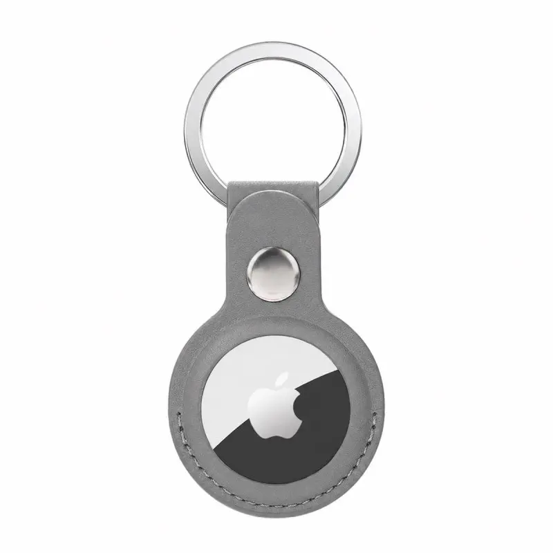 AirTag Schlüsselanhänger - RPD Kunstleder Case, Grau