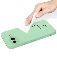 Google Pixel 9a - Custodia protettiva in silicone, verde – Bild 8