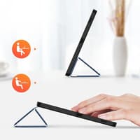 Samsung Galaxy Tab S10 FE Plus - Dux Ducis Domo Series, aufstellbares Flip-Etui, Blau – Bild 4