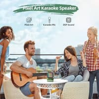 Divoom - DitooMic- 8 Bit Pixel Art Speaker - Bluetooth - Karaoke & Voice Morphing - Green – Bild 7