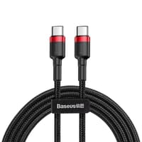 Baseus - Cafule - Type-C PD2.0 60W fast charging cable, 1m, red + black (CATKLF-G91) – Bild 1