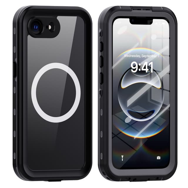 Apple iPhone 16e/17e - Redpepper IP68 Dot+ Series Étui étanche d'extérieur avec Magsafe, noir