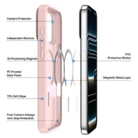 iPhone 17 Pro Max - Dux Ducis Yind Series with Magsafe in light pink (Open Ring Version) – Bild 3
