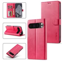 Google Pixel 10 / 10 Pro - LC.IMEEKE Wallet Etui mit 3 Kartenfächern & Magnetverschluss, Pink – Bild 4