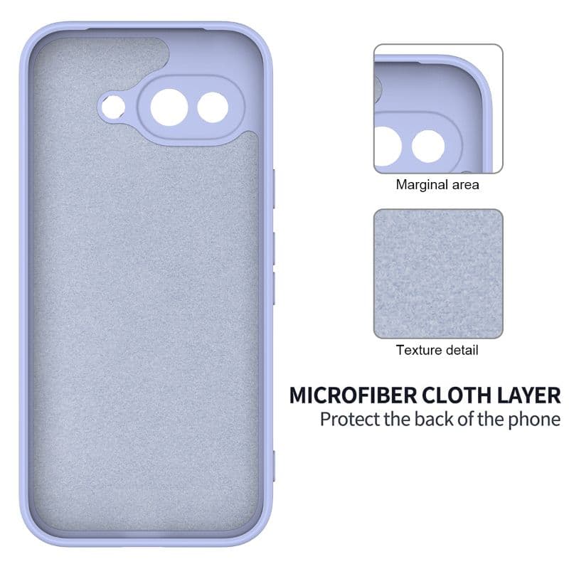 Google Pixel 9a custodia in silicone viola – 2