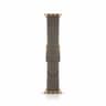 Apple Watch - Leather strap (44-49mm) - Brown with gold buckle