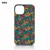 iPhone 16 Pro - Custodia in vero sughero verde con design a farfalla – Bild 1