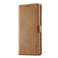 Samsung Galaxy S26 Ultra - LC.IMEEKE Wallet case with 3 card slots & magnetic closure, light brown – Bild 6