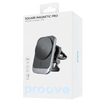 Proove - Square Magnetic Pro Car Mount with Wireless Charger, Black – Bild 3