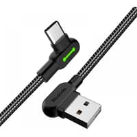 McDodo - 90° USB-A to USB-C Charging Cable, 3m, Schwarz – Bild 2