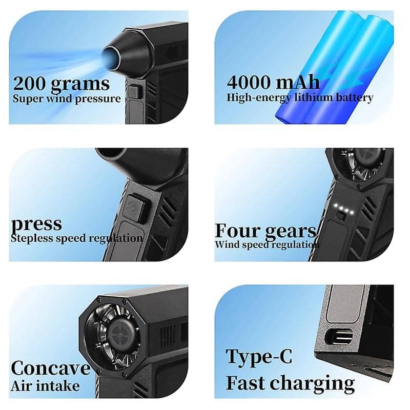 S7 Handheld Mini Turbo violent fan dust cleaner with brushless motor – 3