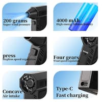 S7 Handheld Mini Turbo Nettoyeur industriel de poussière à soufflerie haute performance avec moteur sans brosse – Bild 3