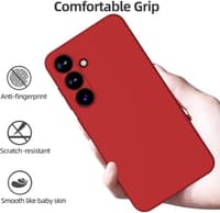 Samsung Galaxy S24 Ultra - X-Level Thin Silicone Backcase, Red – Bild 7