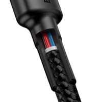 Baseus - Cafule - Type-C PD2.0 60W fast charging cable, 2m, red + black (CATKLF-H91) – Bild 8