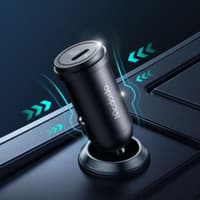 Mcdodo - 30W Fast Car Charger Kit - incl. Lightning & USB-C 1.2m cable, black – Bild 3