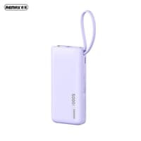 REMAX RPP-676 Xiaoxiao 2.1A Powerbank 5000mAh with iPhone cable, Purple – Bild 1