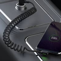 Mcdodo - Coiled cable USB-A to USB-C, 1.8 m, black – Bild 10