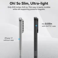 iPhone 17 Pro - Raptic Urban Nano, Backcase mit MagSafe Funktion, schwarz – Bild 4