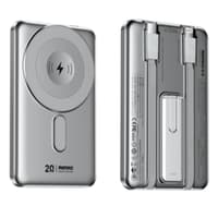 REMAX CX-1 Wireless Charging Powerbank, 15W, 5000mAh, Silber – Bild 1