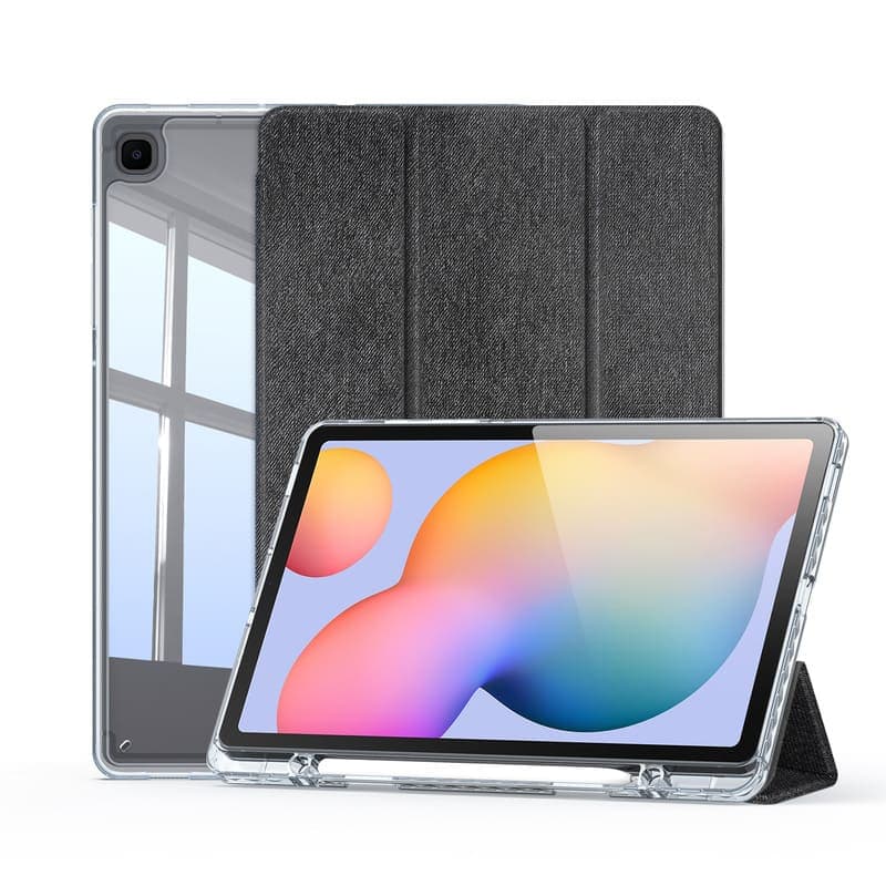 Samsung Galaxy Tab S6 Lite - Dux Ducis Unid Series, étui à rabat relevable, noir
