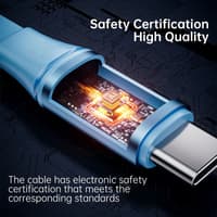 Rock L10 Honeycomb 3in1 data cable - Micro-USB, USB-C, Lightning, Purple – Bild 3