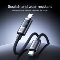 Joyroom Digital Display Fast Charging Cable (S-A16Pro) Type-C to Type-C, 1.2m, Black – Bild 5