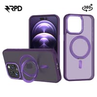 Apple Phone 15 Pro Max - Custodia con supporto Magsafe a 360 gradi viola – Bild 1