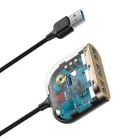 Baseus - 4-in-1 USB HUB adapter, 1m, black (CAHUB-AY01) – Bild 5