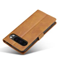 Google Pixel 10/10 Pro - LC.IMEEKE Wallet Etui mit 3 Kartenfächern & Magnetverschluss, hellbraun – Bild 2
