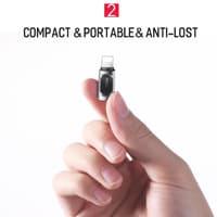 Rock - RCB0605 - Type-C to Lightning adapter, versatile compatibility, black – Bild 5