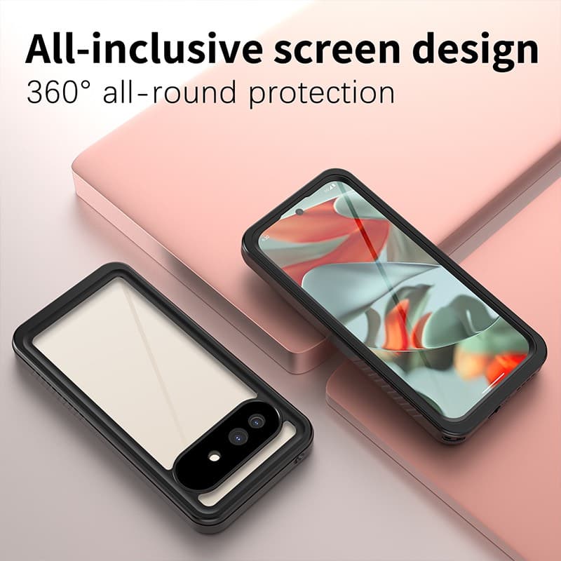 Google Pixel 9A - Custodia impermeabile per esterni Redpepper IP68 Serie FS, nero – 2