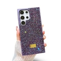 Samsung Galaxy S23 - Diamonds Kunststoff Glitzerhülle in violett – Bild 1