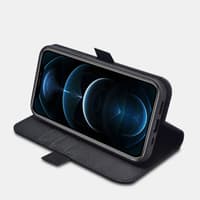 iPhone 11 Pro Max - Nappa Echtleder Wallet Case (2 in 1) RIX1112-BK, schwarz – Bild 5