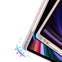 Samsung Galaxy Tab S9 FE Plus / S9 Plus / S10 Plus - Dux Ducis Magi Series, aufstellbares Flip-Etui, Pink – Bild 5