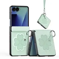 Galaxy Z Flip8 - Dux Ducis - Série Luvy Clover, édition Love (trèfle à quatre feuilles), vert – Bild 1