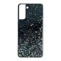 Samsung S21 Plus bling silber stars black case – Bild 1