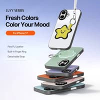 iPhone 17 - Dux Ducis - Luvy Series, Love Edition (Yellow Star), white – Bild 4