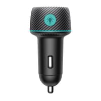Joyroom - JR-CCN01 60W 1A+1C Multi-Color Car Charger with Light Button-Black – Bild 8