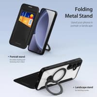 Samsung Galaxy S25 - Dux Skin X Pro Series with 360 degree ring stand black – Bild 6