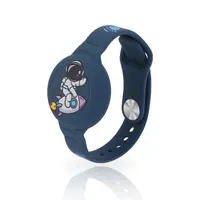 AirTag Armband - RPD Silikon-Armband, geschwungenes Design (Donut), Lavendel – Bild 1