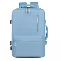 Okade - S2304 Laptop backpack 17.3" - USB, water-repellent, business & travel, light blue – Bild 2