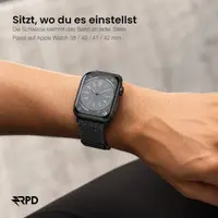 RPD Magnos Cinturino Magnetico Nylon per Apple Watch 38/40/41/42mm - Nero Metallico – Bild 4