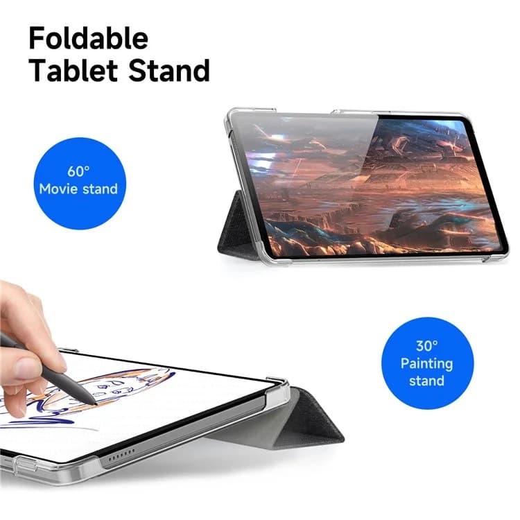Samsung Galaxy Tab A9 8.7" - Dux Ducis Unid Series, aufstellbares Flip-Etui, Schwarz – 2