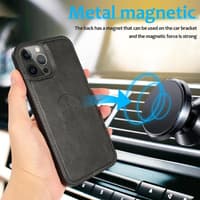 Samsung Galaxy S23 - Magnetic 2in1 flip case with card slots & wrist strap, brown – Bild 3